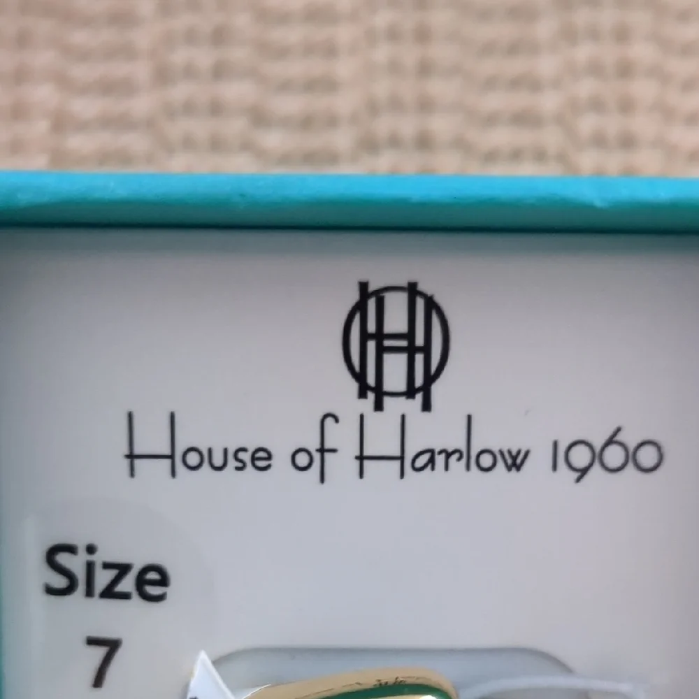 House of Harlow 1960 Gold Plated Ring Elegant Jewelry Sz 7 & 8 New - Picture 4 of 6